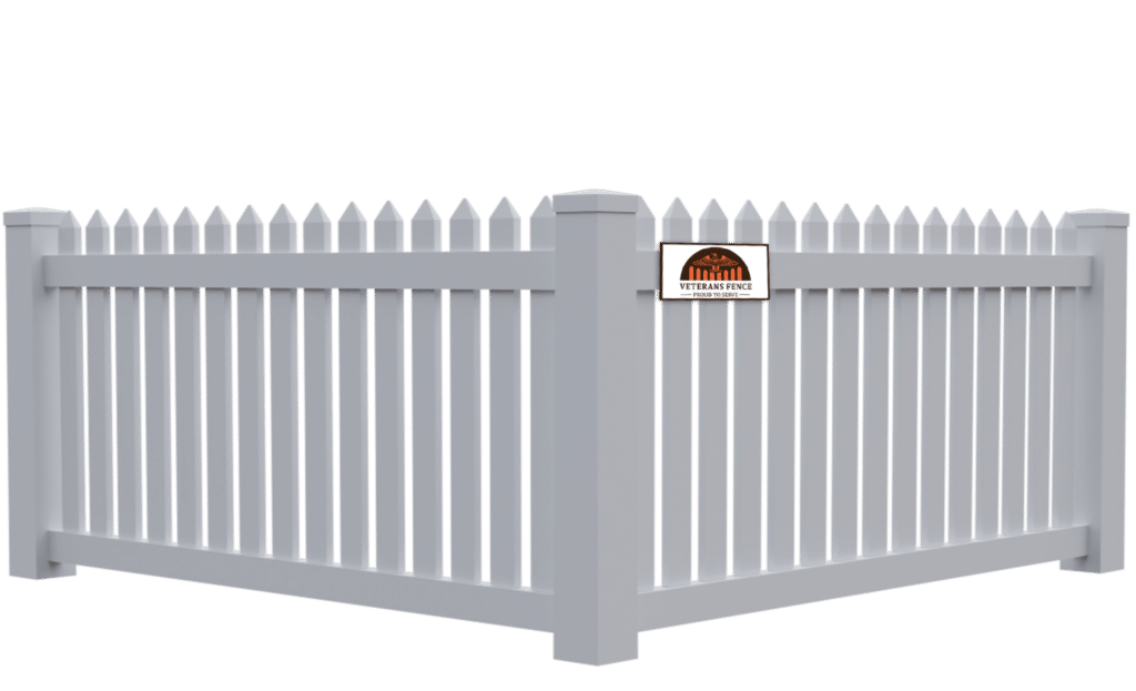 Classic Vinyl Pointed Picket Fence