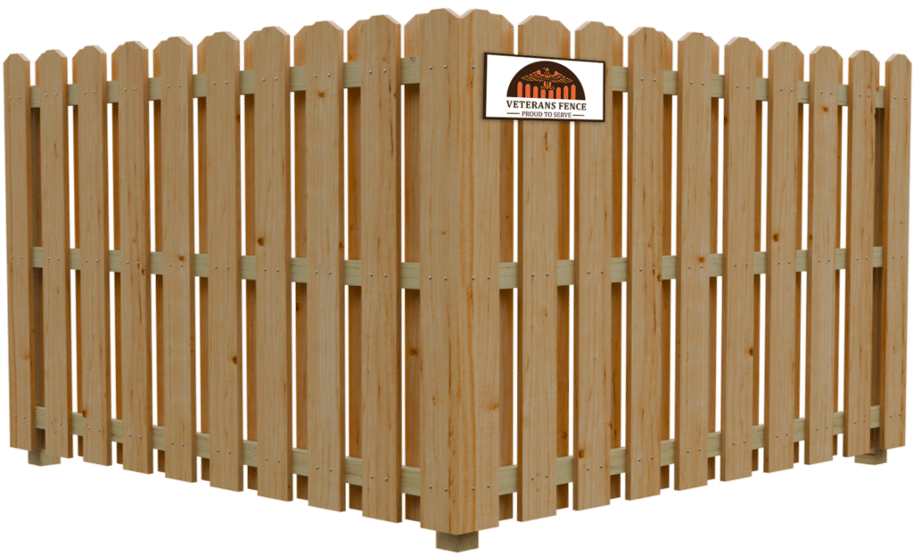 Shadow Box Wood Fence