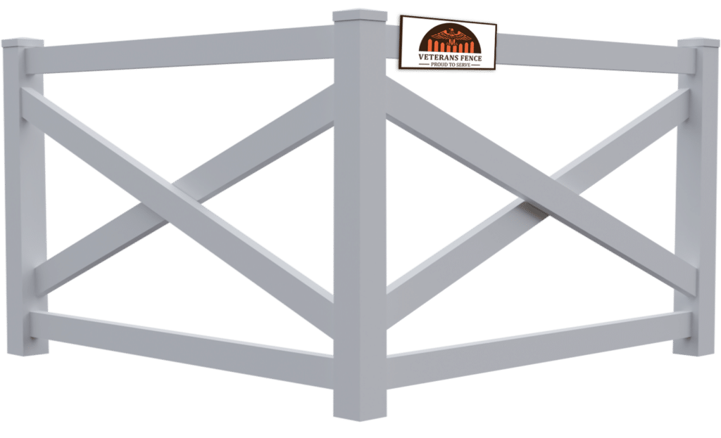Vinyl Crossbuck Fence