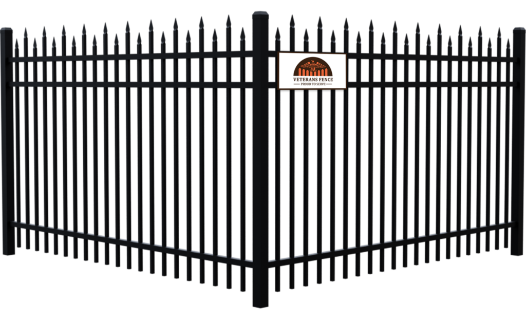 Aluminum Staggered Spear Top Fence